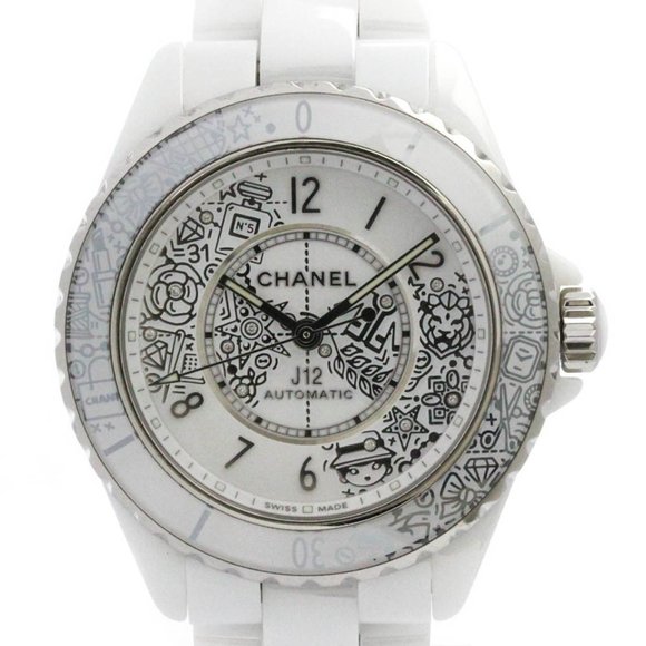 CHANEL J12 Ceramic Automatic Mens Watch H6476 Polished - Picture 1 of 9